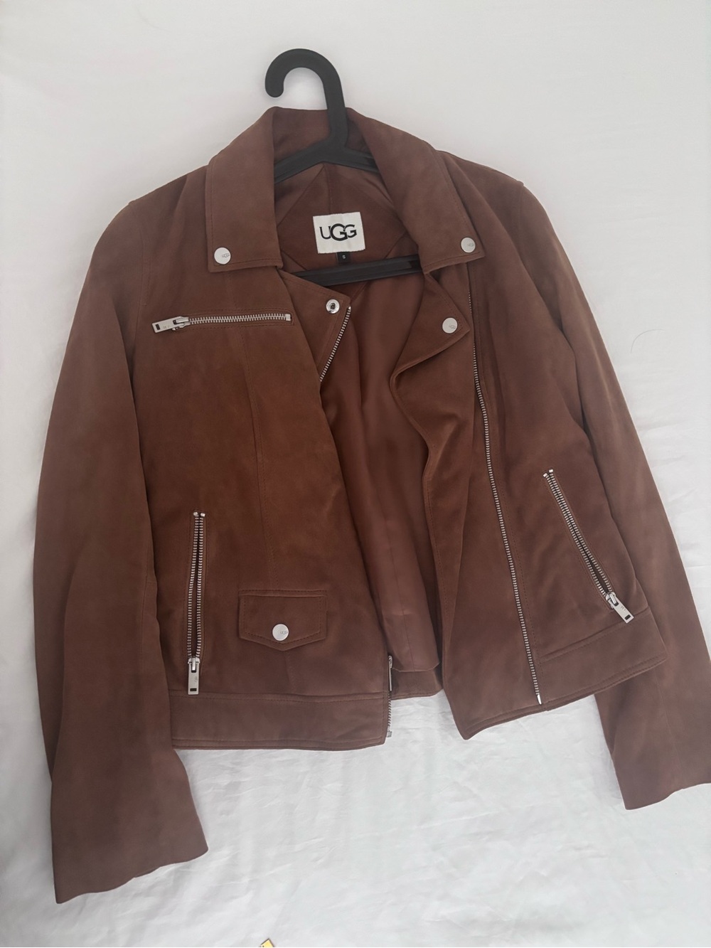 UGG Leather Jacket Women's Brown Size Small Like New